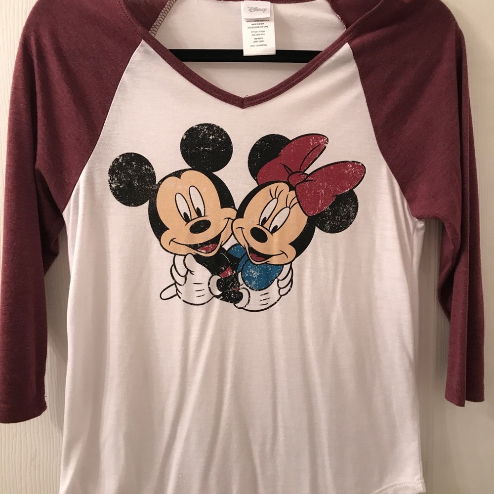 Mickey & Minnie baseball tee